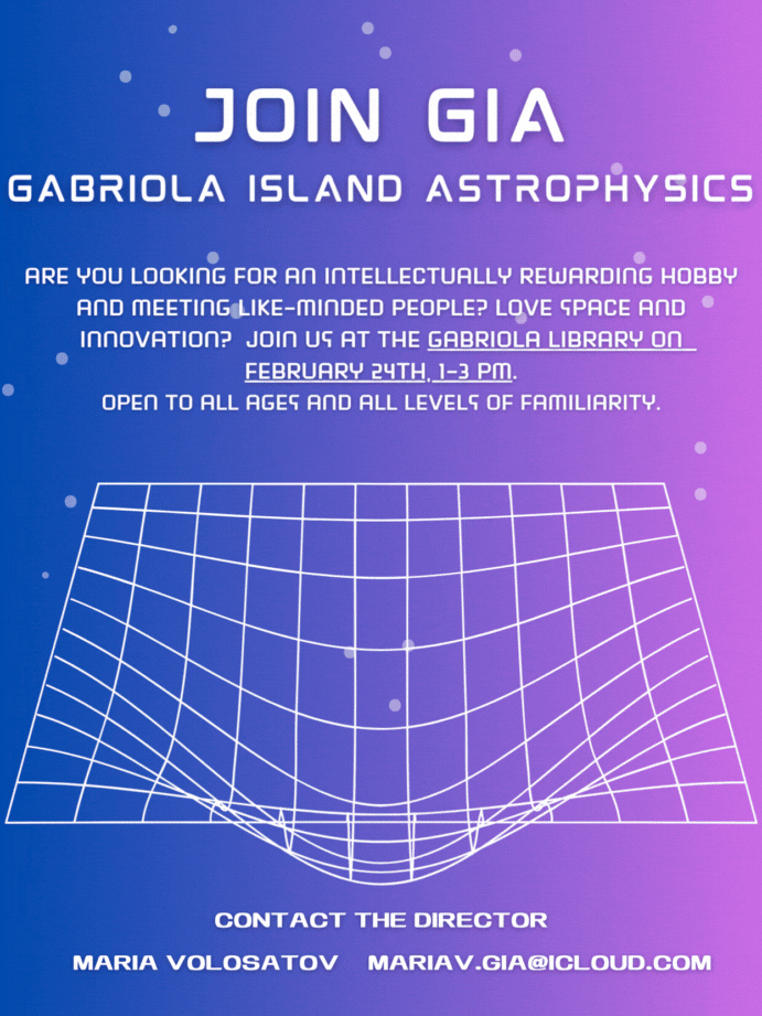 About gabriola island astrophysics